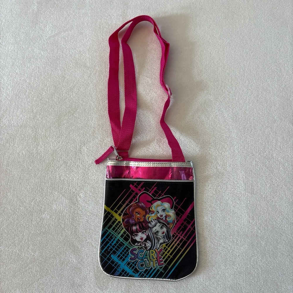 Monster High Purse "Scary Cute" Crossbody Handbag Adjustable Strap